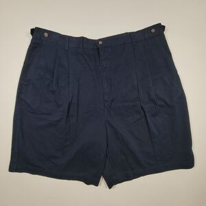 Sun River Men's Chino Shorts Navy Blue‎ Cotton Stretch Waist Size 42 NEW